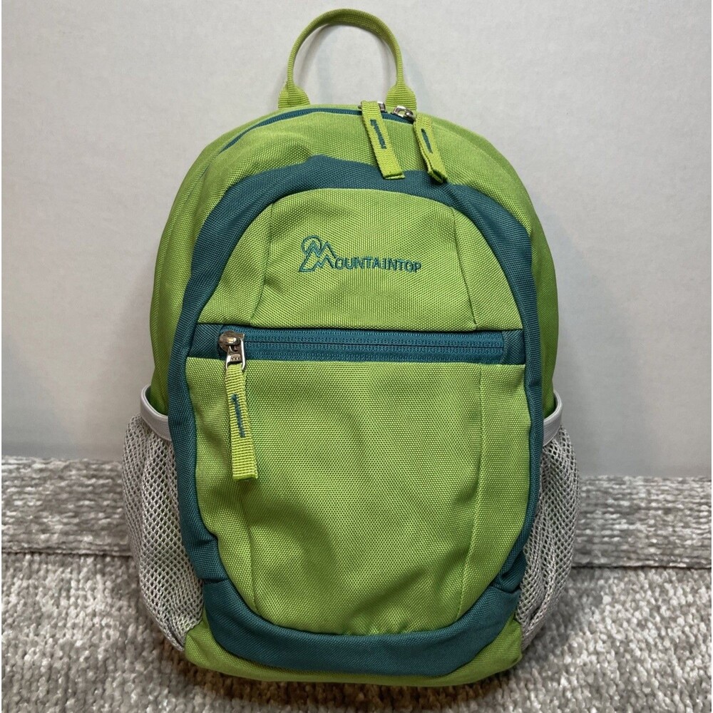 Mountaintop Kids Backpack Toddler School Bag Daypack Hiking Travel -Green & Teal